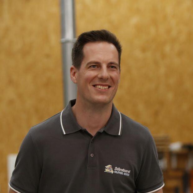 Oliver Gorr in Werkstatt