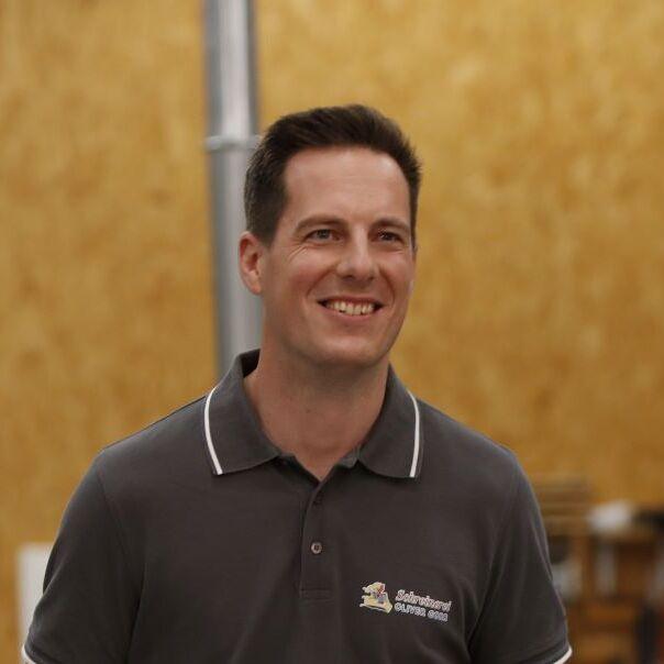 Oliver Gorr in Werkstatt