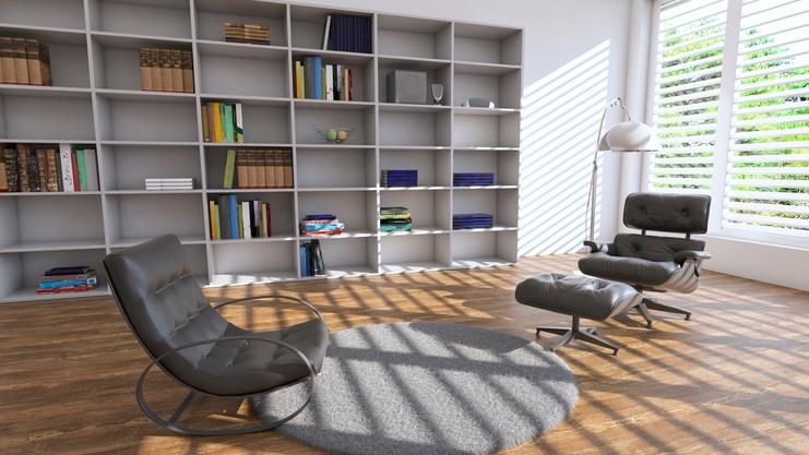 Platz und Stauraum optimal nutzen Großes Wandregal mit vielen offenen Fächern